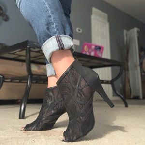 Peep Toe Booties